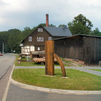 Skulptur für eine Mühlenbaufirma